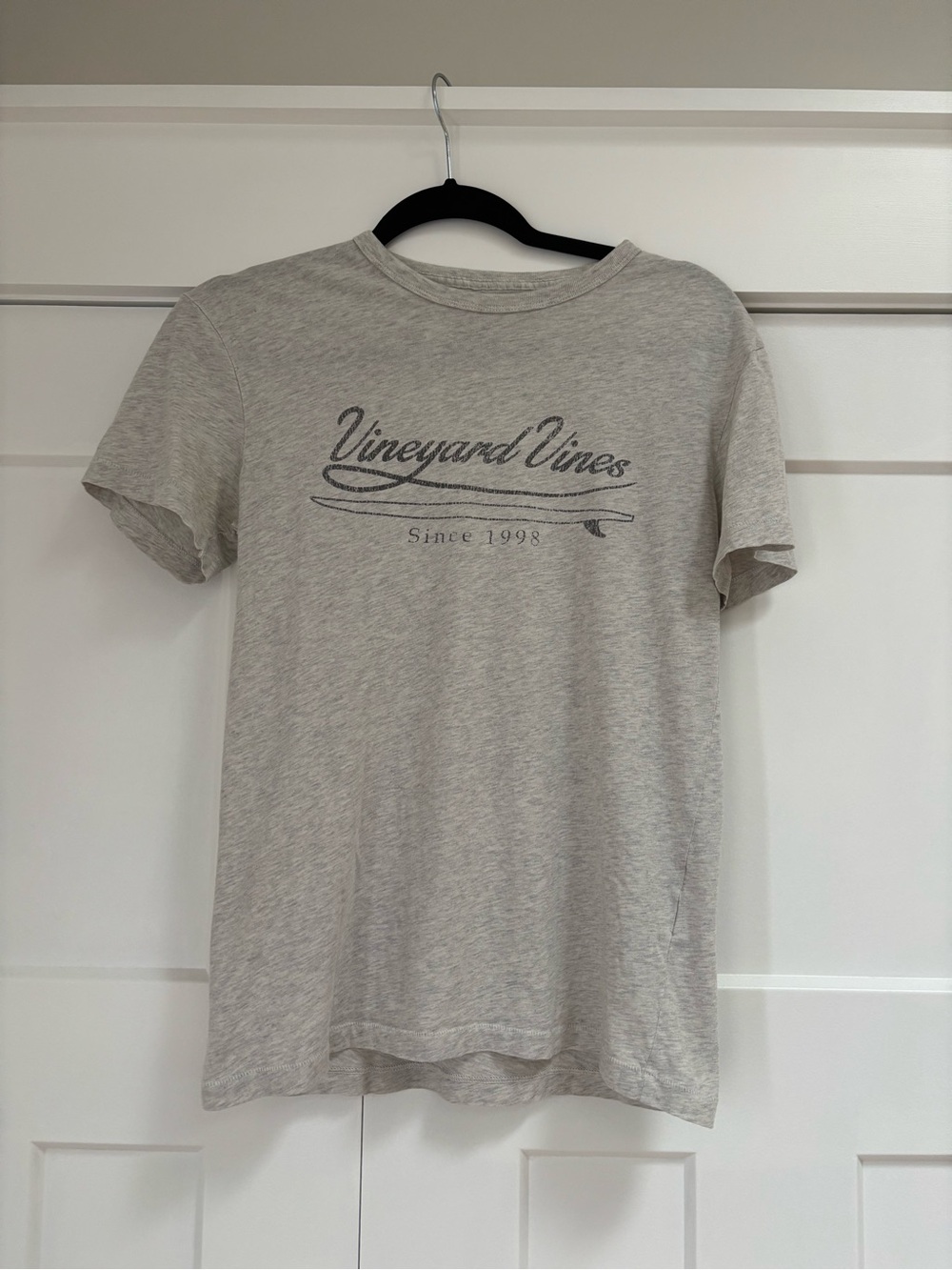 Vineyard Vines Gray Logo Crew Neck T-Shirt
